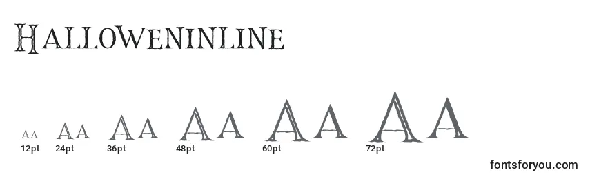 Halloweninline Font Sizes