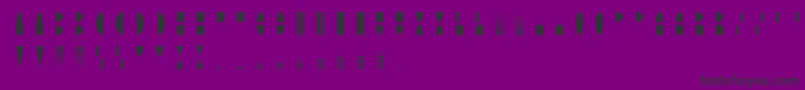Шрифт MoonblockRegular – чёрные шрифты на фиолетовом фоне