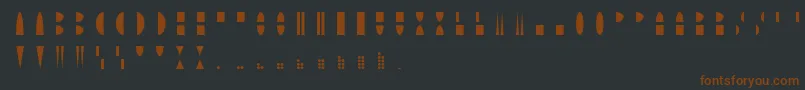 MoonblockRegular Font – Brown Fonts on Black Background