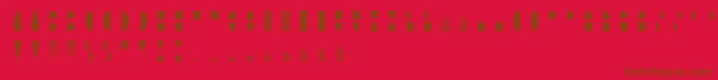 MoonblockRegular Font – Brown Fonts on Red Background