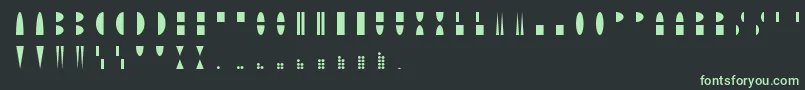 MoonblockRegular-Schriftart – Grüne Schriften auf schwarzem Hintergrund