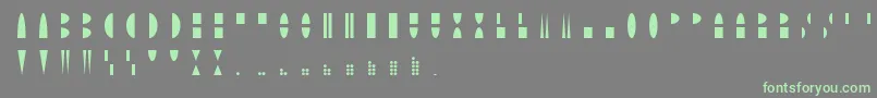 MoonblockRegular Font – Green Fonts on Gray Background