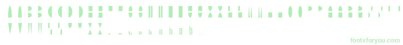 MoonblockRegular-fontti – vihreät fontit valkoisella taustalla