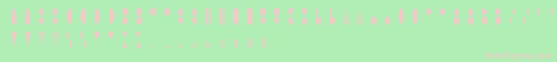 フォントMoonblockRegular – 緑の背景にピンクのフォント