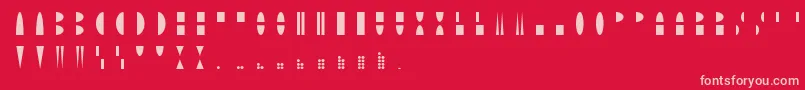 fuente MoonblockRegular – Fuentes Rosadas Sobre Fondo Rojo