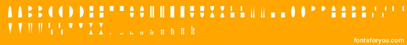 MoonblockRegular Font – White Fonts on Orange Background