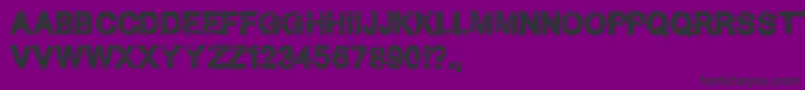 HardGrunge-Schriftart – Schwarze Schriften auf violettem Hintergrund