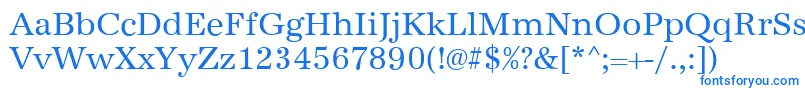 AntiquastdRegular Font – Blue Fonts on White Background