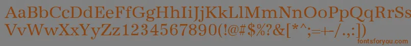 AntiquastdRegular Font – Brown Fonts on Gray Background