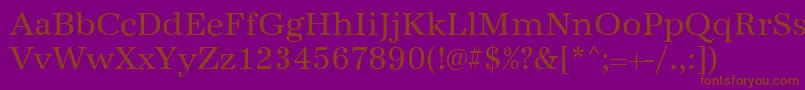 AntiquastdRegular Font – Brown Fonts on Purple Background