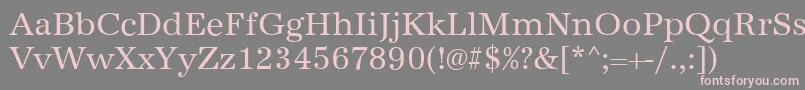 AntiquastdRegular Font – Pink Fonts on Gray Background