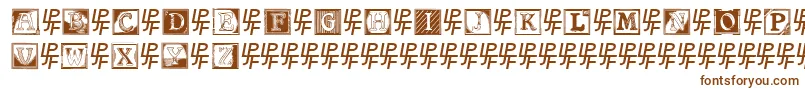 ShrewsburyInitials Font – Brown Fonts on White Background