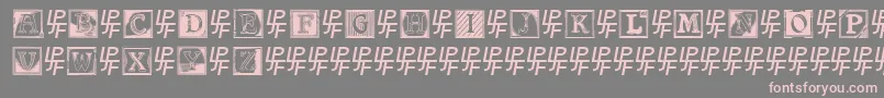 ShrewsburyInitials Font – Pink Fonts on Gray Background