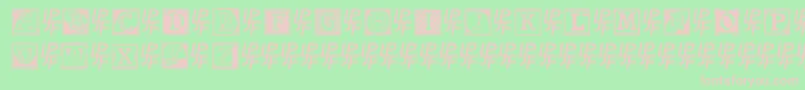 ShrewsburyInitials Font – Pink Fonts on Green Background