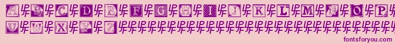 ShrewsburyInitials Font – Purple Fonts on Pink Background