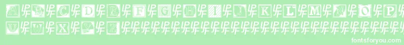 ShrewsburyInitials Font – White Fonts on Green Background