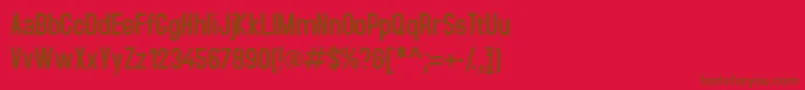 Accidentalpresidency Font – Brown Fonts on Red Background