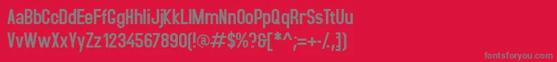 Accidentalpresidency Font – Gray Fonts on Red Background