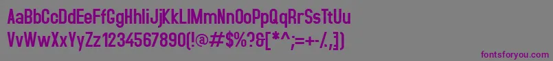Accidentalpresidency Font – Purple Fonts on Gray Background