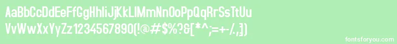 Accidentalpresidency Font – White Fonts on Green Background