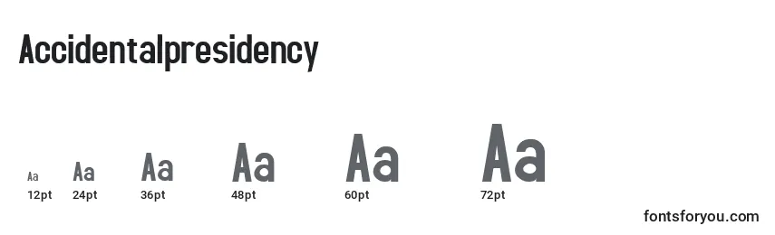 Accidentalpresidency Font Sizes