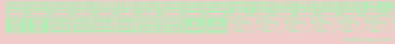 AllPurposeSignsJl Font – Green Fonts on Pink Background