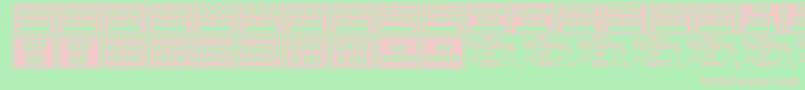 AllPurposeSignsJl Font – Pink Fonts on Green Background