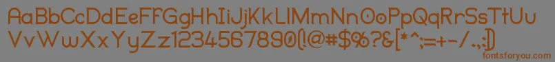 Duralith Font – Brown Fonts on Gray Background