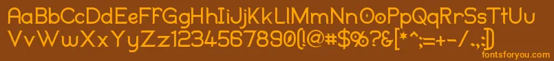 Duralith Font – Orange Fonts on Brown Background