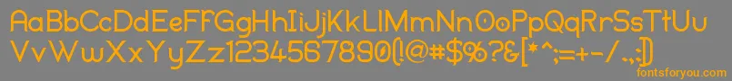 Duralith Font – Orange Fonts on Gray Background