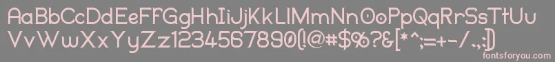 フォントDuralith – 灰色の背景にピンクのフォント