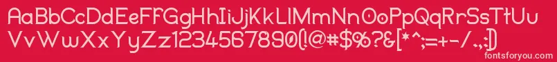 Duralith Font – Pink Fonts on Red Background