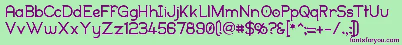 Duralith Font – Purple Fonts on Green Background