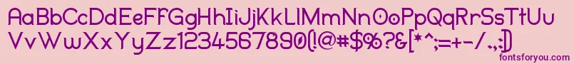 Duralith Font – Purple Fonts on Pink Background