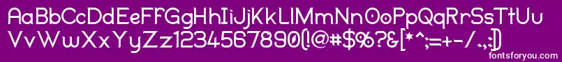 Więcej informacji o czcionce Duralith Czcionka Duralith – białe czcionki na fioletowym tle