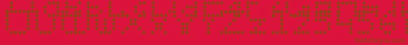 Wendymupke Font – Brown Fonts on Red Background