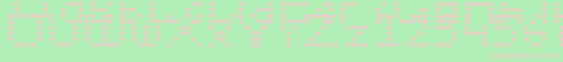 Wendymupke Font – Pink Fonts on Green Background