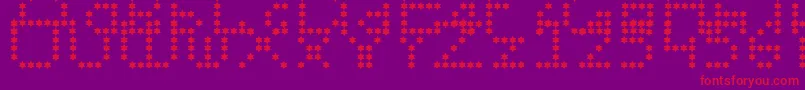 Wendymupke Font – Red Fonts on Purple Background