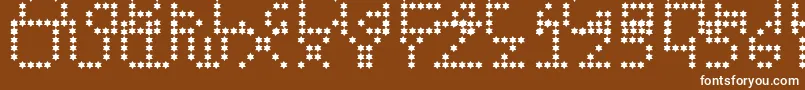 Wendymupke Font – White Fonts on Brown Background