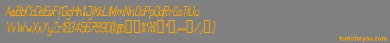Подробнее о шрифте Rogabi Шрифт Rogabi – оранжевые шрифты на сером фоне