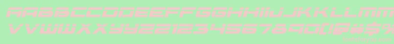 Vorpalboldital Font – Pink Fonts on Green Background