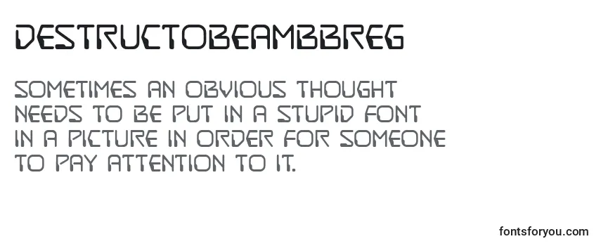 DestructobeambbReg Font