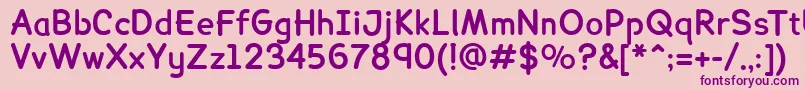 LexiaBold Font – Purple Fonts on Pink Background