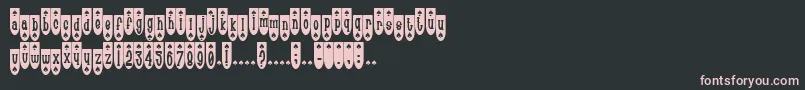 PopuluxeSpade Font – Pink Fonts on Black Background