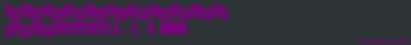PopuluxeSpade Font – Purple Fonts on Black Background