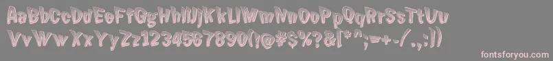 ChickenButt Font – Pink Fonts on Gray Background