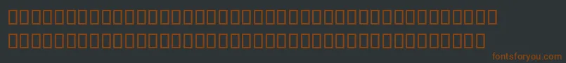 Шрифт MagedLf – коричневые шрифты на чёрном фоне