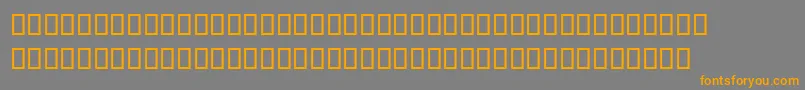 MagedLf Font – Orange Fonts on Gray Background
