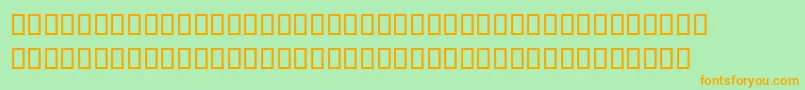 MagedLf Font – Orange Fonts on Green Background