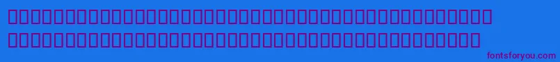 MagedLf Font – Purple Fonts on Blue Background
